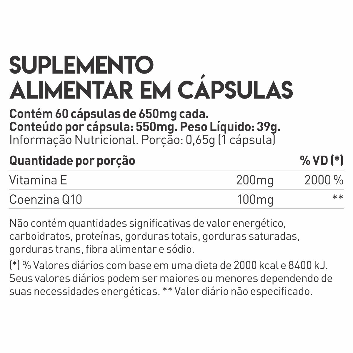 COENZIMA Q10 VITAMINA E 60 CAPS TRUE SOURCE COENZIMA Q10