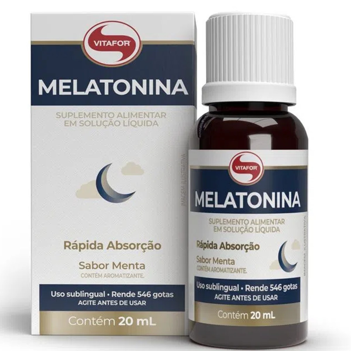 Melatonina Gotas Sublingual 20ml Vitafor MELATONINA GOTAS