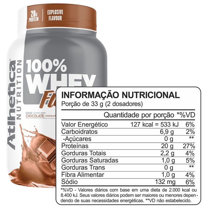 Whey Protein Concentrado Whey Flavour G Atlhetica Nutrition