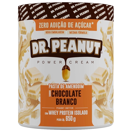 Pasta de Amendoim Com Whey Protein - (600g) - Dr Peanut - ULTRAFIT