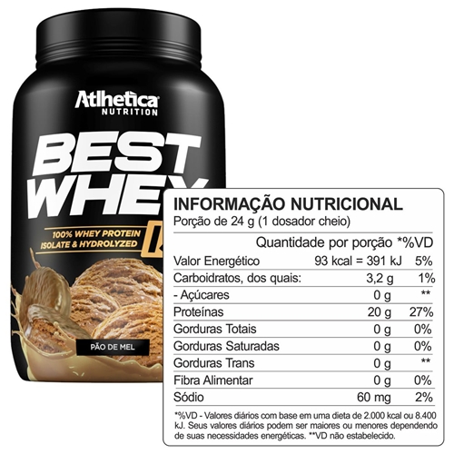 BEST WHEY ISO (PT) 900G - ATLHETICA