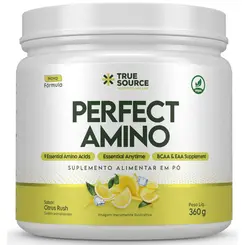 AMINOÁCIDO PERFECT AMINO 9 EAAS (PT) 360G BLEND 9 AMINOACIDOS ESSENCIAIS - TRUE SOURCE