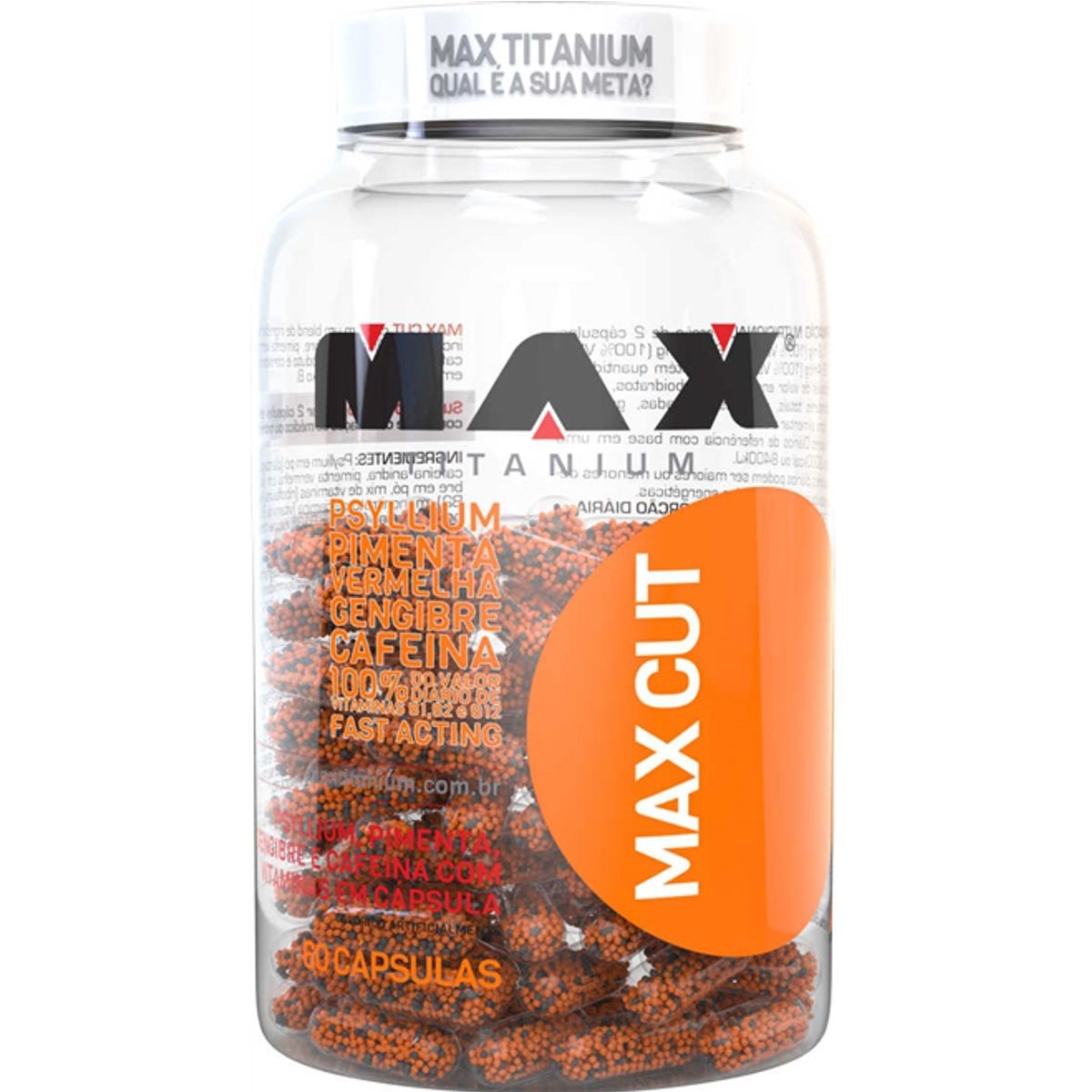 Max Cut 60 Cápsulas - Max Titanium - Mammut Suplementos e Moda Esportiva