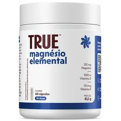 ELEMENTAL MAGNÉSIO (MAGNÉSIO + VITAMINA D + VITAMINA K2) 60CAPS - TRUE SOURCE