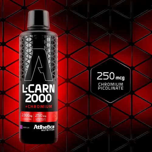 L-Carn 2000 + Chromium Atlhetica – Queima de Gordura e Energia - L-CARNITINE 2000 + CHROMIUM 250MCG (FR) 480ML - ATLHETICA NUTRITION
