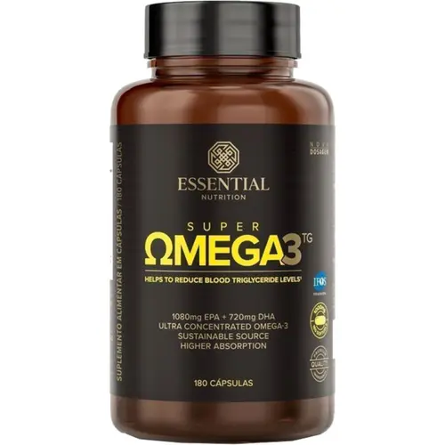 SUPER ÔMEGA 3 TG (PT) 180CAPS 1000MG - ESSENTIAL