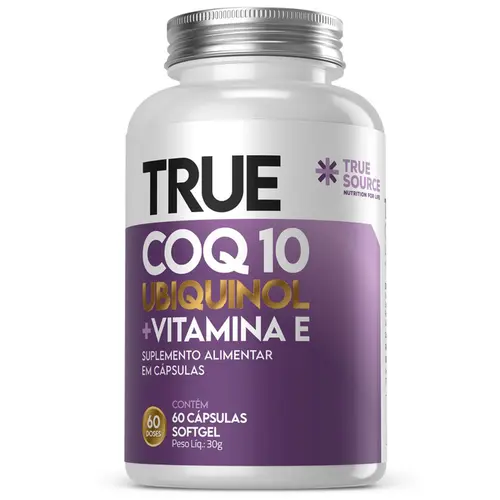 COENZIMA Q10 100MG UBIQUINOL + VITAMINA E (PT) 60CAPS - TRUE SOURCE