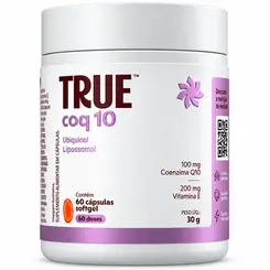 COENZIMA Q10 100MG UBIQUINOL + VITAMINA E (PT) 60CAPS - TRUE SOURCE