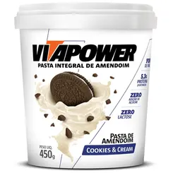 PASTA DE AMENDOIM VITAPOWER INTEGRAL (PT) 450G - VITAPOWER