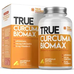 TRUE CURCUMA BIOMAX LIPOSSOMAL COM VITAMINA E (PT) 60CAPS - TRUE SOURCE