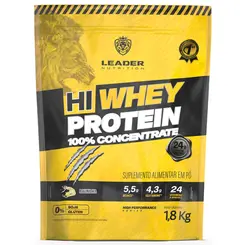 HI WHEY PROTEIN 100% CONCENTRADO (SC) 1,8KG - LEADER NUTRITION