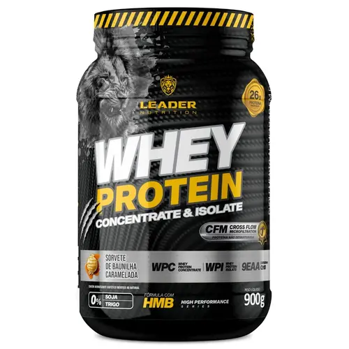 WHEY PROTEIN 2W CONCENTRADO E ISOLADO (PT) 900G - LEADER NUTRITION