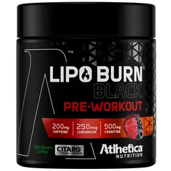 LIPO BURN BLACK PRE WORKOUT (PT) 200G - ATLHETICA NUTRITION