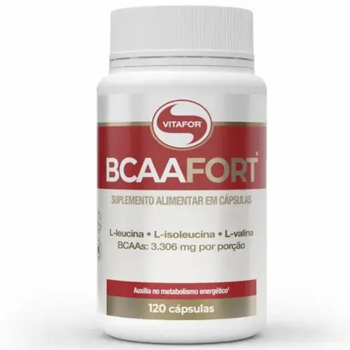 BCAA FORT AMINOÁCIDOS + VITAMINA B6 (PT) 120CAPS - VITAFOR