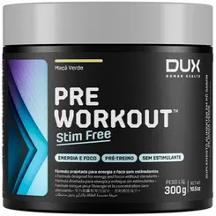 PRÉ TREINO SEM CAFEÍNA PRE WORKOUT STIM FREE (PT) 300G - DUX NUTRITION