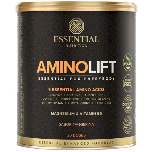 AMINOLIFT 9 EAA'S + MAGNÉSIO + VITAMINA B6 (LT) 375G - ESSENTIAL