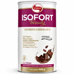 ISOFORT BEAUTY WHEY PROTEIN ISOLADO HIDROLISADO CONCENTRADO + COLÁGENO VERISOL (LT) 450G - VITAFOR