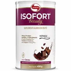 ISOFORT BEAUTY WHEY PROTEIN ISOLADO HIDROLISADO + COLÁGENO VERISOL (LT) 450G - VITAFOR